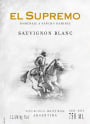 RPB Wines El Supremo Sauvignon Blanc 2015 Front Label