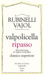 Rubinelli Vajol Valpolicella Ripasso Classico Superiore 2009 Front Label