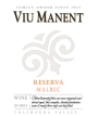 Viu Manent Reserva Malbec 2011 Front Label