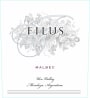 Filus Malbec 2012 Front Label