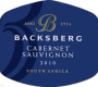 Backsberg Cabernet Sauvignon 2010 Front Label