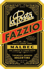 La Posta Fazzio Malbec 2013 Front Label