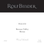 Rolf Binder Hales Shiraz 2011 Front Label