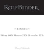 Rolf Binder Heinrich 2005 Front Label
