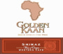 Golden Kaan Shiraz 2011 Front Label