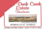 Wild Duck Creek Heathcote Springflat Shiraz 2004 Front Label