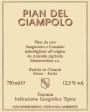 Montevertine Pian del Ciampolo 2011 Front Label