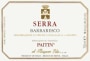Paitin Barbaresco Serra 2010 Front Label