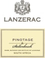 Lanzerac Pinotage 2014 Front Label