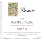Parusso Barbera d'Alba Ornati 2013 Front Label