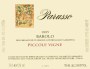 Parusso Barolo Piccolo Vigne 1995 Front Label