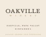 Oakville Winery Zinfandel 2012 Front Label
