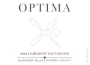 Optima Cabernet Sauvignon 2012 Front Label