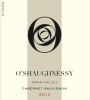 O'Shaughnessy Howell Mountain Cabernet Sauvignon 2013 Front Label