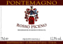 Pontemagno Rosso Piceno 2013 Front Label