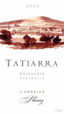 Tatiarra Cambrian Shiraz 2004 Front Label