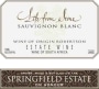 Springfield Estate Life From Stone Sauvignon Blanc 2014 Front Label