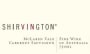 Shirvington Cabernet Sauvignon 2011 Front Label
