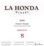 La Honda Winery Sequence Pinot Noir 2009 Front Label
