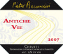 Pietro Beconcini Antiche Vie Chianti 2007 Front Label