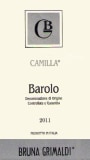 Bruna Grimaldi Barolo Camilla 2011 Front Label