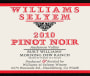 Williams Selyem Burt Williams Morning Dew Ranch Pinot Noir 2010 Front Label