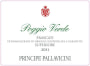 Principe Pallavicini Frascati Superiore Poggio Verde 2011 Front Label
