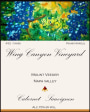 Wing Canyon Mount Veeder Cabernet Sauvignon 2010 Front Label
