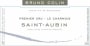 Bruno Colin Saint Aubin Le Charmois Premier Cru 2012 Front Label