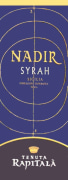 Rapitala Nadir Syrah 2010 Front Label