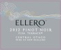 Ellero Pisa Terrace Pinot Noir 2012 Front Label