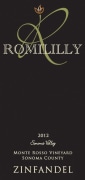 Romililly Monte Rosso Vineyard Zinfandel 2012 Front Label