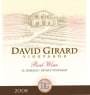 David Girard Rose 2008 Front Label