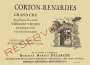 Domaine Marius Delarche Corton Renardes Grand Cru Reserve 2014 Front Label