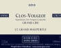 Domaine Anne Gros Clos Vougeot Le Grand Maupertui 2013 Front Label