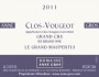 Domaine Anne Gros Clos Vougeot Le Grand Maupertui 2011 Front Label