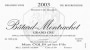 Marc Colin Batard Montrachet Grand Cru 2003 Front Label