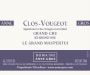 Domaine Anne Gros Clos Vougeot Le Grand Maupertui 2012 Front Label