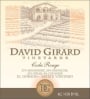 David Girard Coda Rouge 2010 Front Label