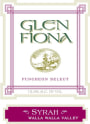Glen Fiona Walla Walla Valley Syrah 2011 Front Label