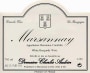 Domaine Charles Audoin Marsannay Blanc 2014 Front Label