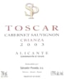 Salvador Poveda Toscar Cabernet Sauvignon Crianza 2003 Front Label
