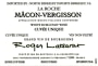 Roger Lassarat Macon-Vergisson La Roche Cuvee Unique 2011 Front Label