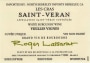 Roger Lassarat Saint Veran Le Cras Vieilles Vignes Cuvee Unique 2012 Front Label