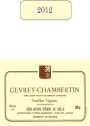 Domaine Serafin Gevrey-Chambertin Vieilles Vignes 2012 Front Label