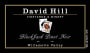 David Hill Winery Blackjack Pinot Noir 2011 Front Label