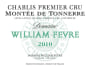 William Fevre Chablis Montee de Tonnerre Premier Cru 2010 Front Label