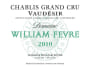 William Fevre Chablis Vaudesir Grand Cru 2010 Front Label