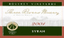 Three Rivers Boushey Syrah 2001 Front Label