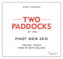 Two Paddocks Pinot Noir 2010 Front Label